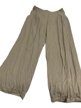 Rewash Beige Wide-Leg Pants-Linen-Rayon-Cotton Blend- XL- NEW WITH TAG!